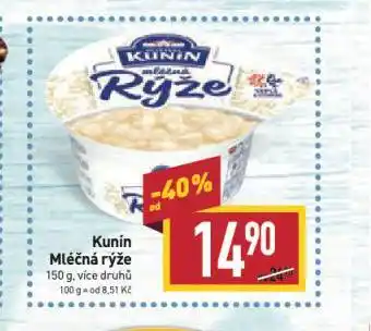 Billa Kunín mléčná rýže nabídka