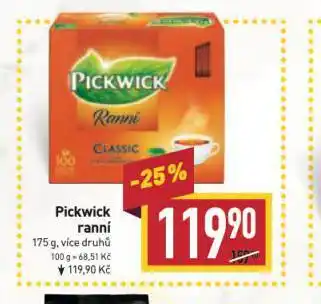 Billa Pickwick ranní nabídka