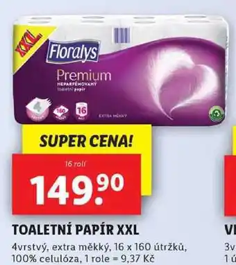 Lidl Toaletní papír xxl, 16 rolí nabídka