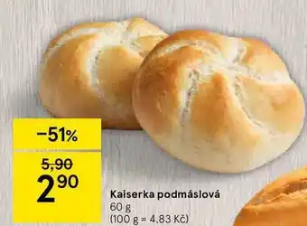 Tesco Kaiserka podmáslová 60 g nabídka