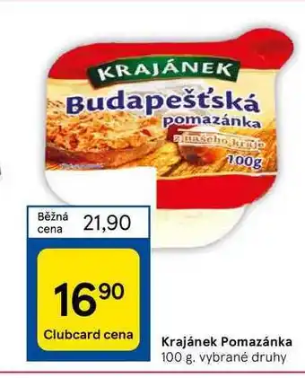 Tesco Krajánek pomazánka 100 g nabídka