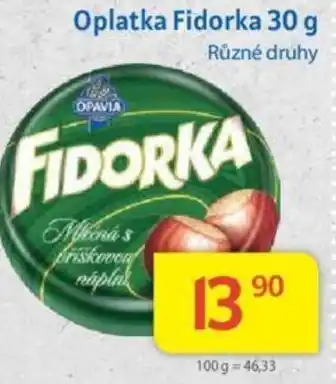 Kubík potraviny Oplatka Fidorka 30 g nabídka