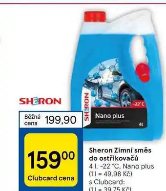 Tesco Sheron zimní směs do ostřikovačů 4 1.-22 °c nabídka
