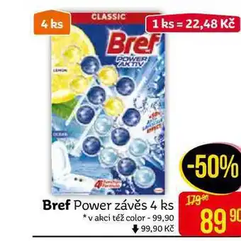 Teta Bref power aktiv wc blok 4x50ml, vybrané druhy 200g nabídka