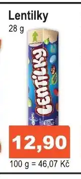COOP DISKONT Lentilky 28 g nabídka