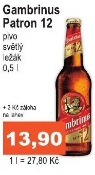 COOP DISKONT Gambrinus Patron 12 nabídka