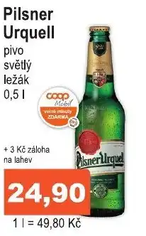 COOP DISKONT Pilsner Urquell nabídka