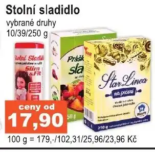 COOP DISKONT Stolní sladidlo nabídka