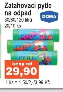 COOP DISKONT Zatahovací pytle na odpad nabídka