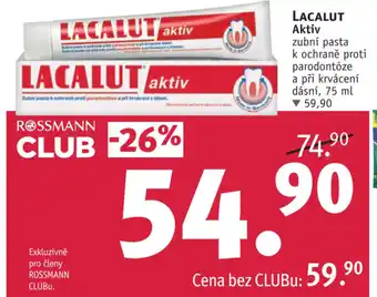 Rossmann LACALUT Aktiv nabídka