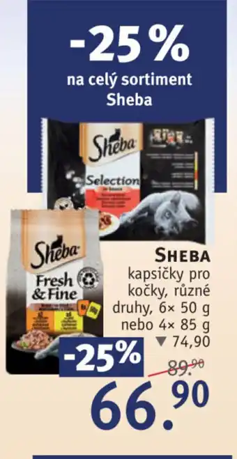 Rossmann SHEBA kapsičky pro kočky nabídka