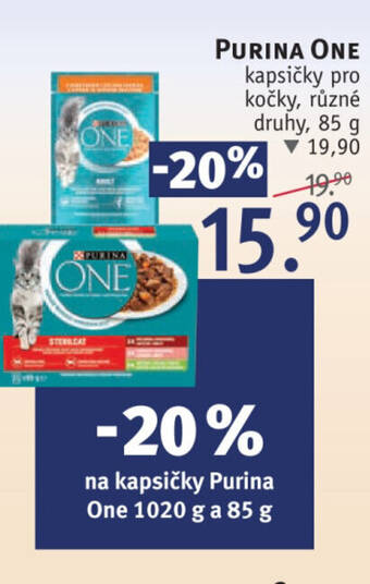 Rossmann PURINA ONE kapsičky pro kočky nabídka
