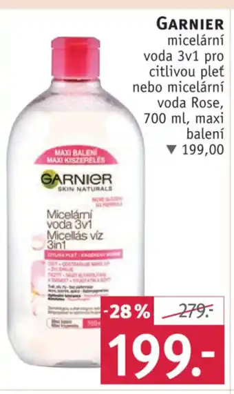 Rossmann GARNIER micelární voda 3v1 pro nabídka
