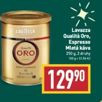 Billa Lavazza Qualità Oro, Espresso Mletá káva 250 g nabídka
