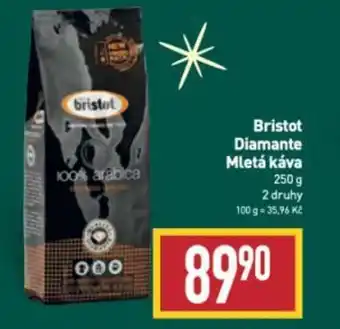 Billa Bristot Diamante Mletá káva nabídka