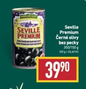 Billa Seville Premium Černé olivy bez pecky nabídka