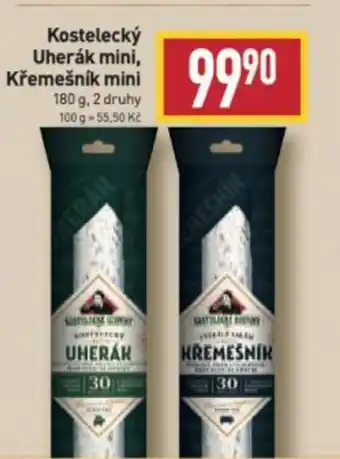 Billa Kostelecký Uherák mini, Křemešnik mini 180 g nabídka