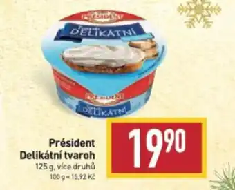 Billa Président Delikátní tvaroh 125 g nabídka