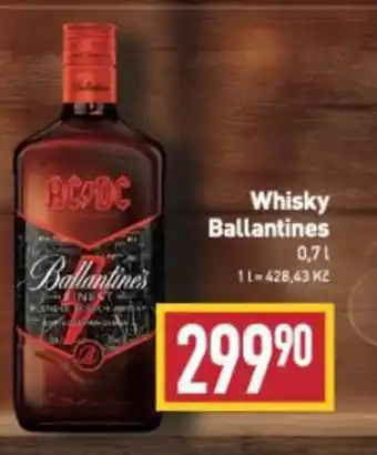 Billa Whisky Ballantines nabídka