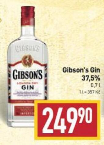 Billa Gibson's Gin 37,5% nabídka