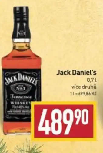 Billa Jack Daniel's 0,7L nabídka