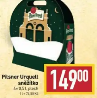 Billa Pilsner Urquell sněžítko nabídka