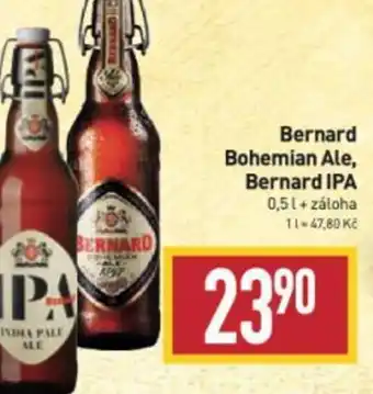 Billa Bernard Bohemian Ale, Bernard IPA 0,5L nabídka