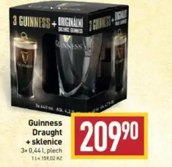 Billa Guinness Draught + sklenice nabídka