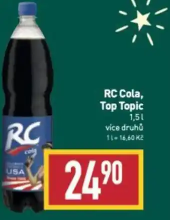 Billa RC Cola, Top Topic 1,5L nabídka