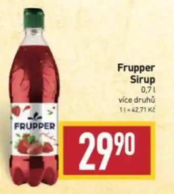 Billa Frupper Sirup 0,7L nabídka