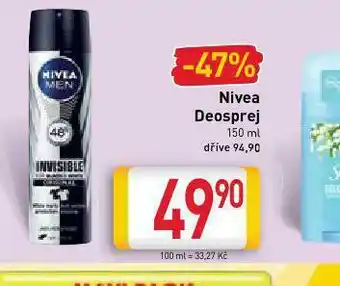 Billa Nivea desprej nabídka
