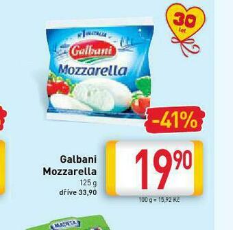 Billa Mozzarella nabídka