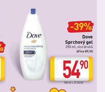Billa Dove sprchový gel nabídka