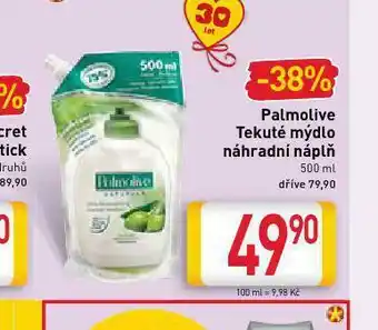 Billa Palmolive tekuté mýdlo náplň nabídka