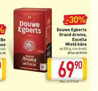 Billa Dpouwe egberts grand aroma nabídka