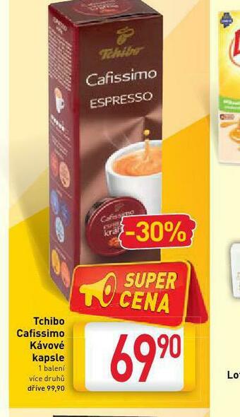Billa Tchibo cafissimo kávové kapsle nabídka