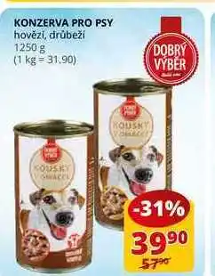 Flop Konzerva pro psy hovězi, drůbeží 1250 g nabídka