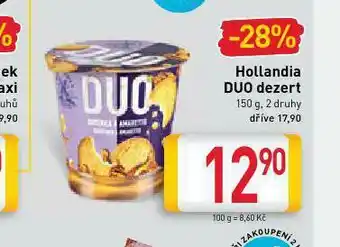 Billa Hollandia duo dezert nabídka