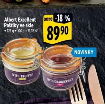 Albert Albert Excellent Paštiky ve skle nabídka
