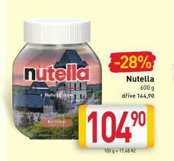 Billa Nutella nabídka