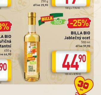 Billa Billa bio jablečný ocet nabídka