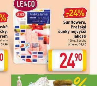 Billa Pražská šunka nejvyšší jakosti nabídka