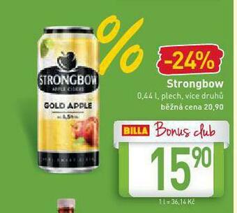 Billa Strongbow nabídka
