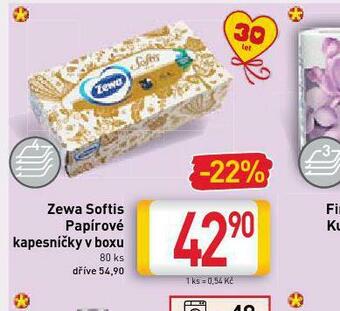 Billa Zewa softis papírové kapesníky v boxu nabídka