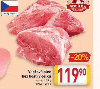 Billa Vepřová plec bez kosti nabídka