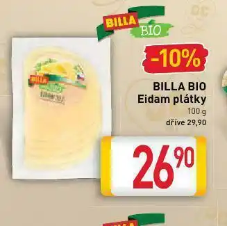 Billa Billa bio eidam plátky nabídka