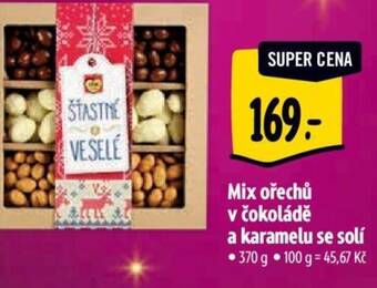Albert Mix ořechů v čokoládě a karamelu se solí nabídka