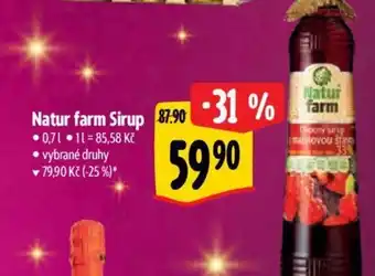 Albert Natur farm Sirup nabídka