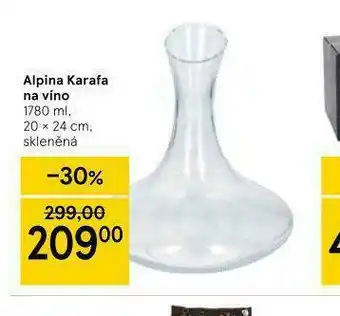 Tesco Alpina karafa na víno nabídka
