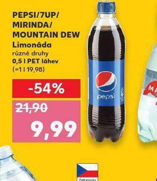 Kaufland Mountain dew 0,5l nabídka